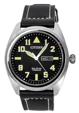 Citizen Eco-Drive Garrison Super Titanium Black Dial BM8560-29E 100M Mens Watch