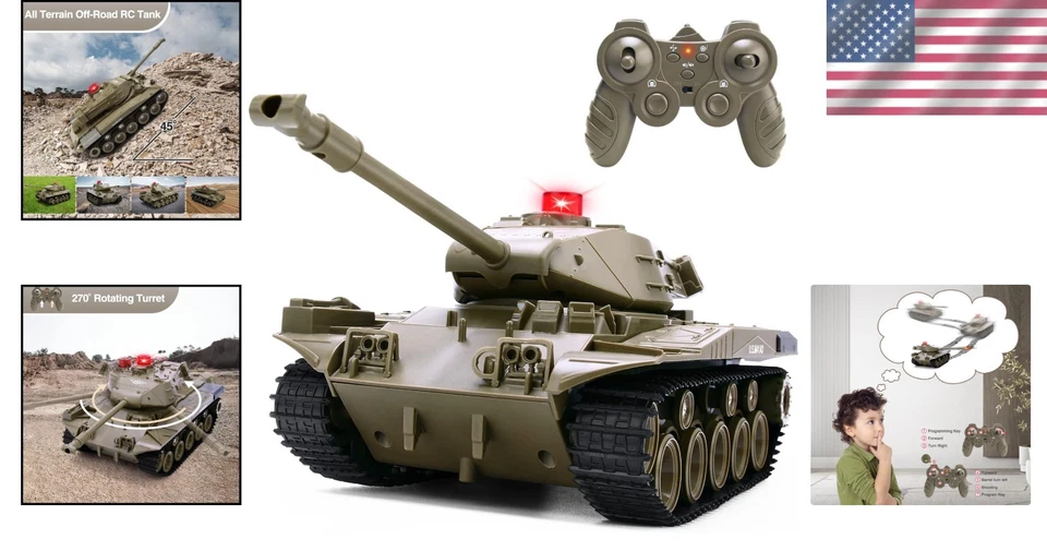 All-Terrain Remote Control Tank for Kids - Climbing Fun & Military Sounds - Image 2 of 4