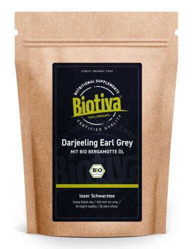 Darjeeling Earl Grey thé noir bio 100 g - Photo 1/8