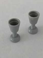 Lego Parts 2343 (2pcs) Minifigure, Utensil Goblet Stemware Glass