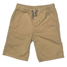 Nautica Boy's Tan Khaki Stretch Waist Chino Shorts 9" Inseam Size 12