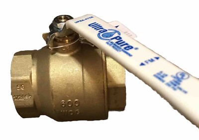 2 inch Milwaukee Ultra Pure Ball Valve  600 WOG Brass Valve Stainless Ball