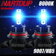 2x 9007hb5 Led Headlight Bulbs Kit 8000k Blue High Low Beam Light Super Bright