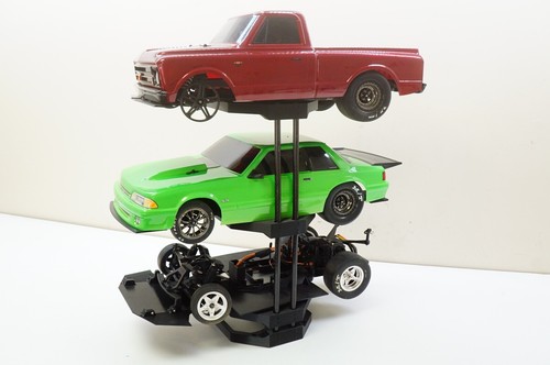 STACKZ 1/10 Scale RC Car Shelf Pit Display Stand Holder for NPRC Drag Cars Rack - Picture 5 of 14