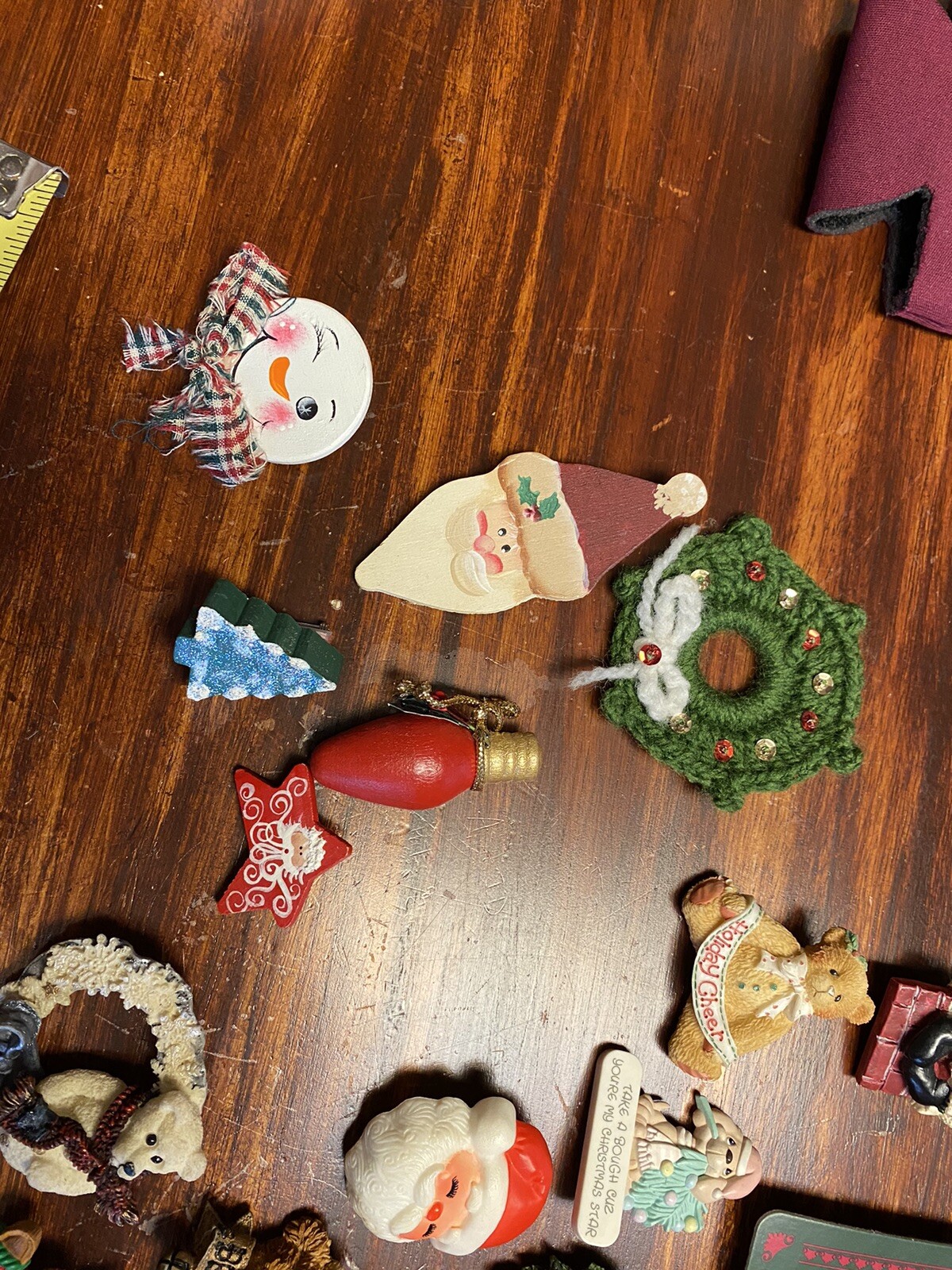 VINTAGE Boyds Bear JEWELRY LOT 27 Pcs RHINESTONE CHRISTMAS BROOCH