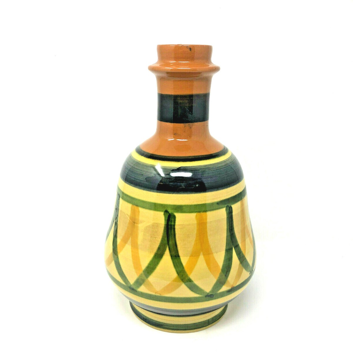 WINE/Water Jug- LAMP Base- Vase Handmade Handpainted CERAMIC Italy