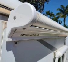 White - Carefree Slideout Cover SOK II Left & Right End Caps R00900WHT R00901WHT