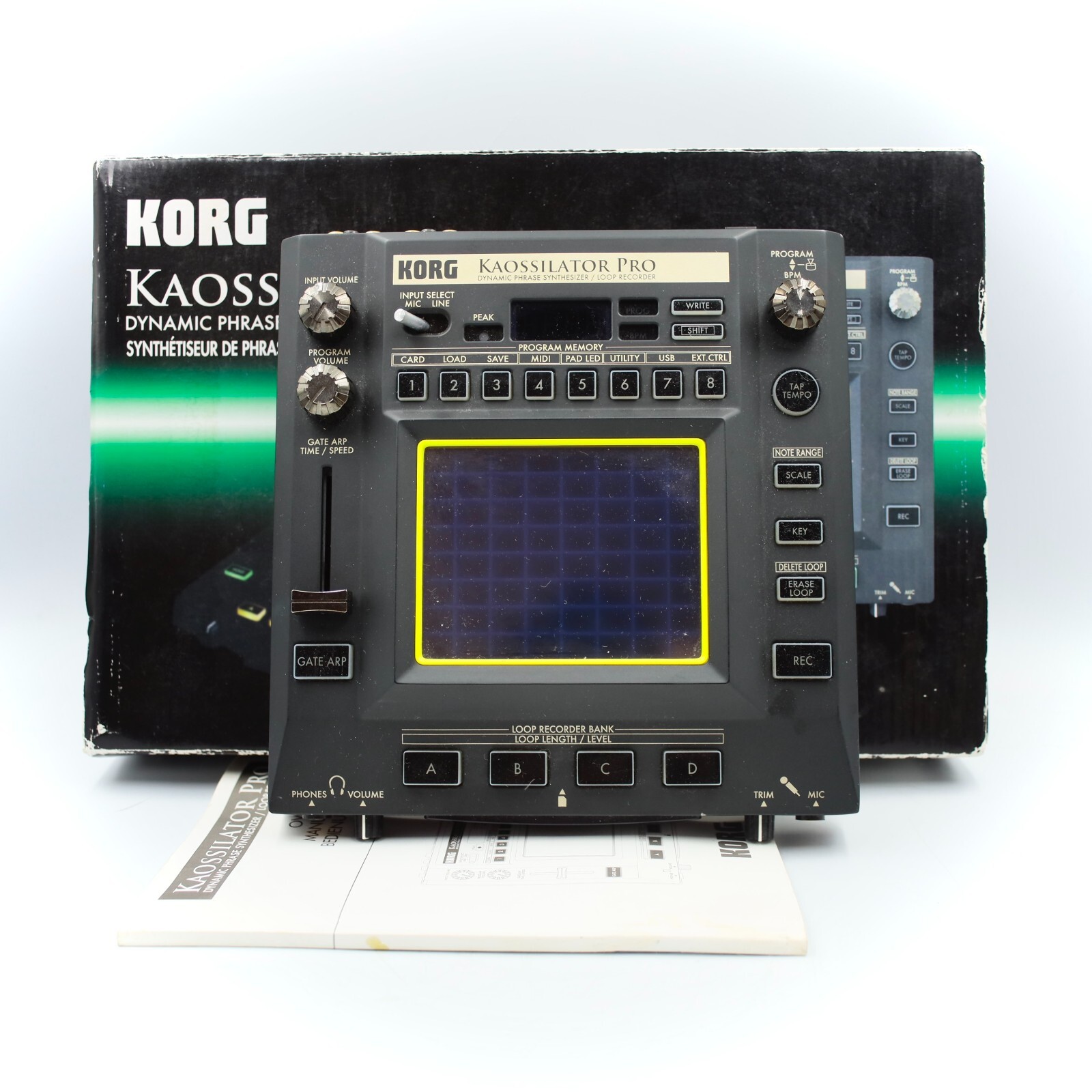 KORG KO-1 Pro Kaossilator Pro Synthesizer Looper With Original Box 