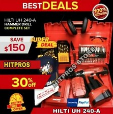 HILTI UH 240-A, 2 PILAS, SEMINUEVAS, TERMO GRATIS, BROCAS, EXTRAS, ENVÍO RÁPIDO