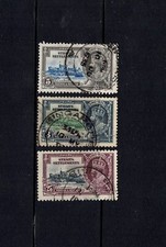STRAITS SETTLEMENTS 1935 SILVER JUBILEE KING GEORGE V 3 VALUES FINE USED