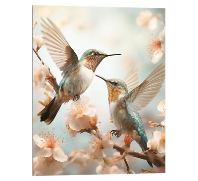 Wandbild Bild Deco-Panel Kunstdruck Mehrfarbig 40 x 50 cm Spring Birds