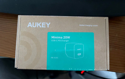 2 aukey minima 20w  wall plug usb type c adapter charger NEW sealed pa-y20s