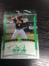 2014 Leaf Perfect Game Dylon Poncho RC Green /10 AUTO Autograph
