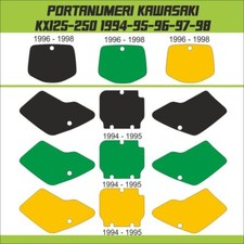 KAWASAKI KX 125-250 1989  1994-1995-1996-1997-1998 Portanumeri in kristal