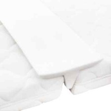 Matratzenbrücke Weiß 25x200 cm Liebesbrücke Ritzenfüller Matratzenkeil vidaXL