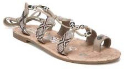 beaded lace up sandals