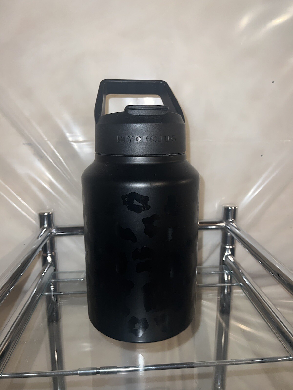 HydroJug Stainless Steel Water Bottle Jug 64 Oz Gallon Wild Ones Black