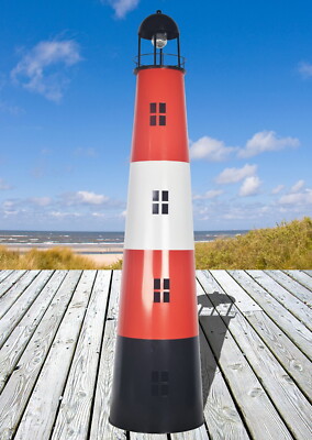 Gartendekoration 150 cm XXXL Solar-Leuchtturm+LED-Beleuchtung Solarbeleuchtung