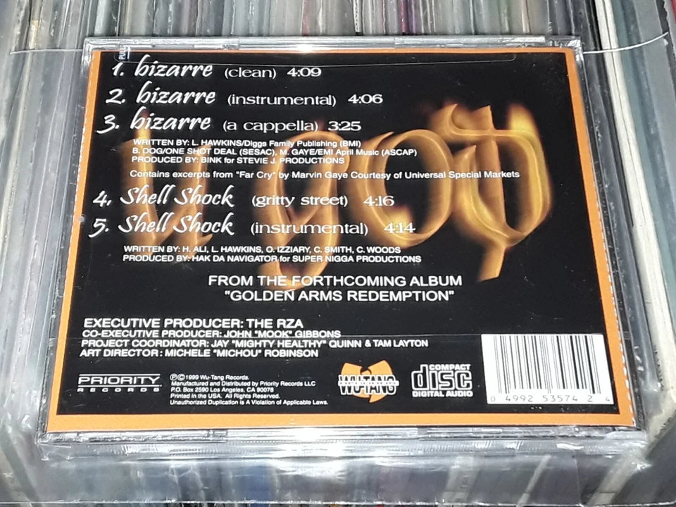 RARE WU TANG U GOD BIZARRE CD SINGLE USA EDITION STILL SEALED RAP HIP HOP - Image 3 of 3