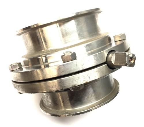 Unbranded 4.67" Stainless Steel Butterfly Valve USED