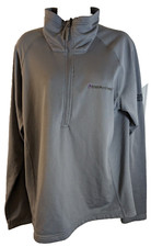 The North Face, women's 1/4 zip, mock, neck, pullover, grey, size L