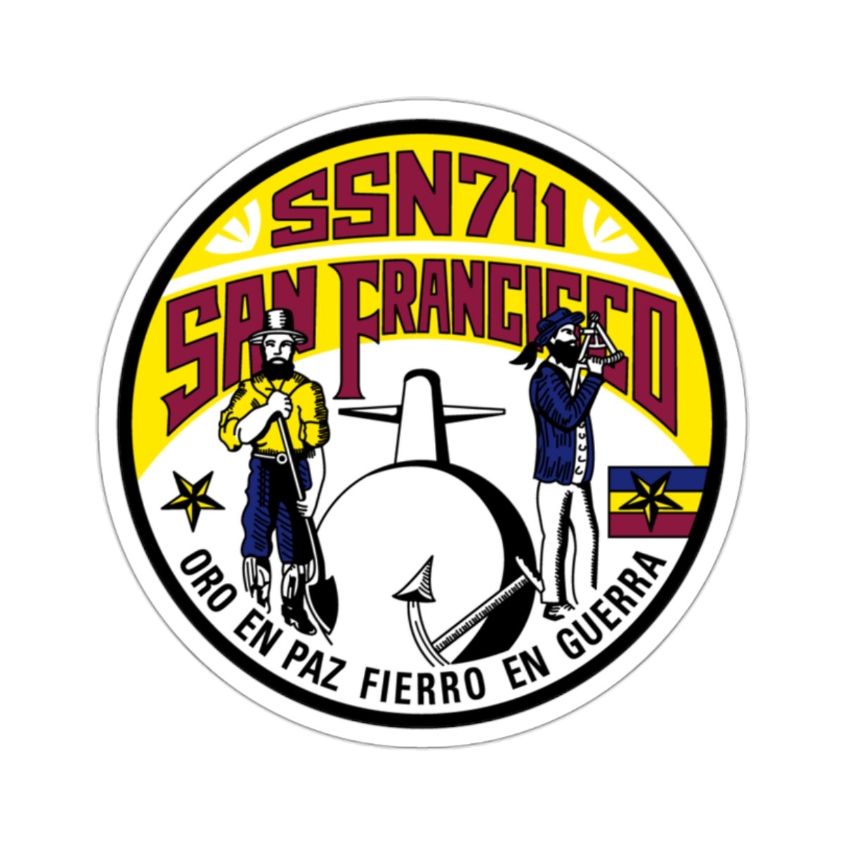 SSN711 San Francisco (U.S. Navy) STICKER Vinyl Die-Cut Decal