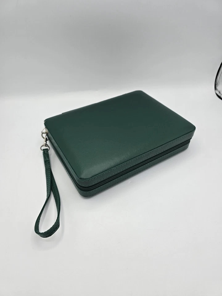 Yellow Mountain Reise-Backgammon Grün Kofferspiel Reisespiel B-Ware - Bild 2 von 4