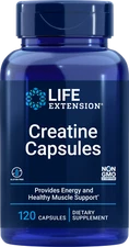 Life Extension Creatine Capsules 120 caps Creatine 1000mg/Vitamin C 11mg