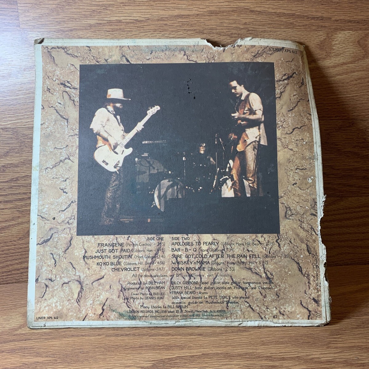 ZZ Top Rio Grande Mud London XPS 612 orig 1972 heavy blues rock