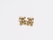 14K Yellow Gold Teddy Bear Earring