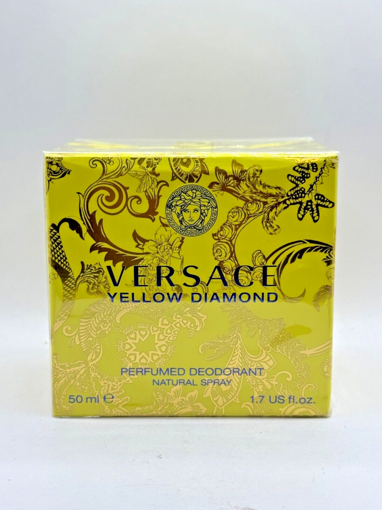 YELLOW DIAMOND BY VERSACE 50ML PERFUMED DEODORANT SPRAY (NEW WITH BOX & SEALED)