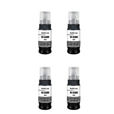 Ink for Canon Pixma G550 Inkjet Printer Non-OEM GI-53 Black refill x 4 Bottles