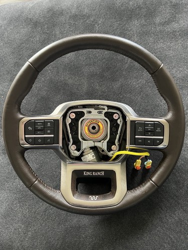 Genuine GM Brown Leather Steering Wheel – Fits 2019+ GMC Sierra 1500/2500/3500 HD (Assembly Line Leftover) 6 thumbnail image