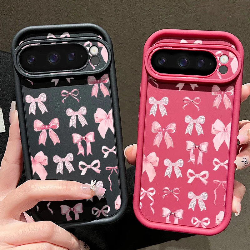 Shockproof Cute Bow TPU Phone Case for Google Pixel 9 Pro XL 8 7 Pro 8A 7A