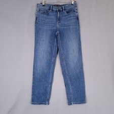 Calvin Klein Jeans Women's Denim Pants Mid Rise Straight Blue Size 29