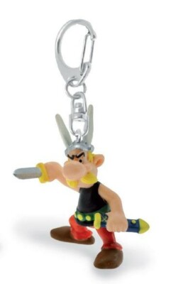 Asterix & Obelix Keychain Asterix Sword Holding 6cm Keychain Figure 604015