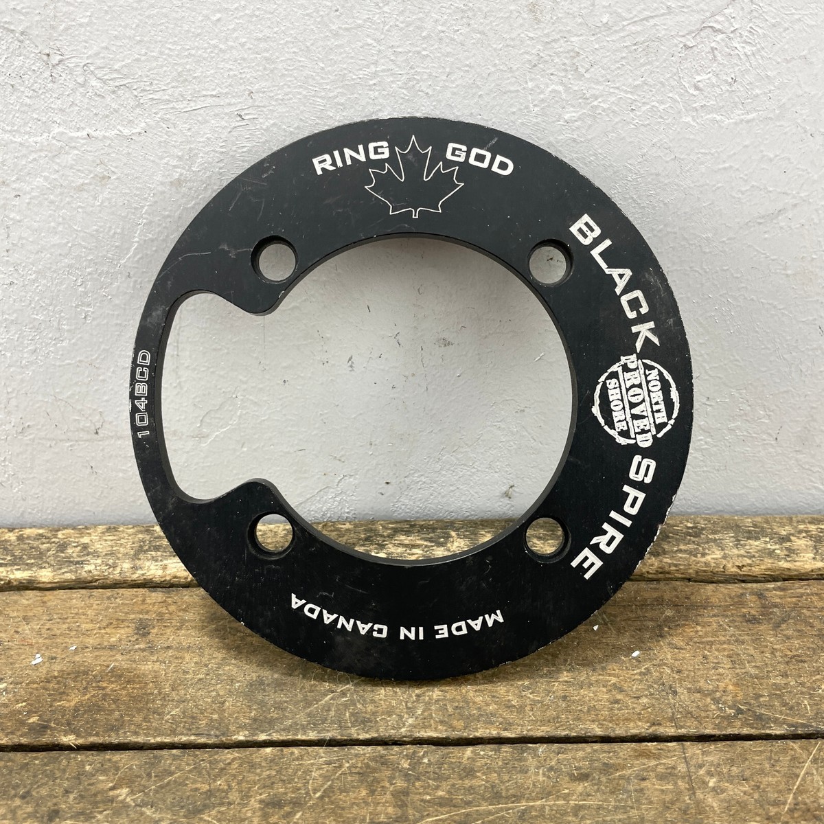 【新品】BLACKSPIRE IST チェーンリングガード PCD104/46T Vintage Blackspire Ring God Chainring Guard 104 BCD 4 Arm Bash