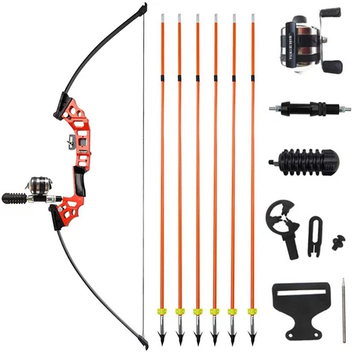 40lb Bowfishing Recurve Bow Set Arrow Reel Straight Bow Archery Hunting Fishing - Picture 13 of 25