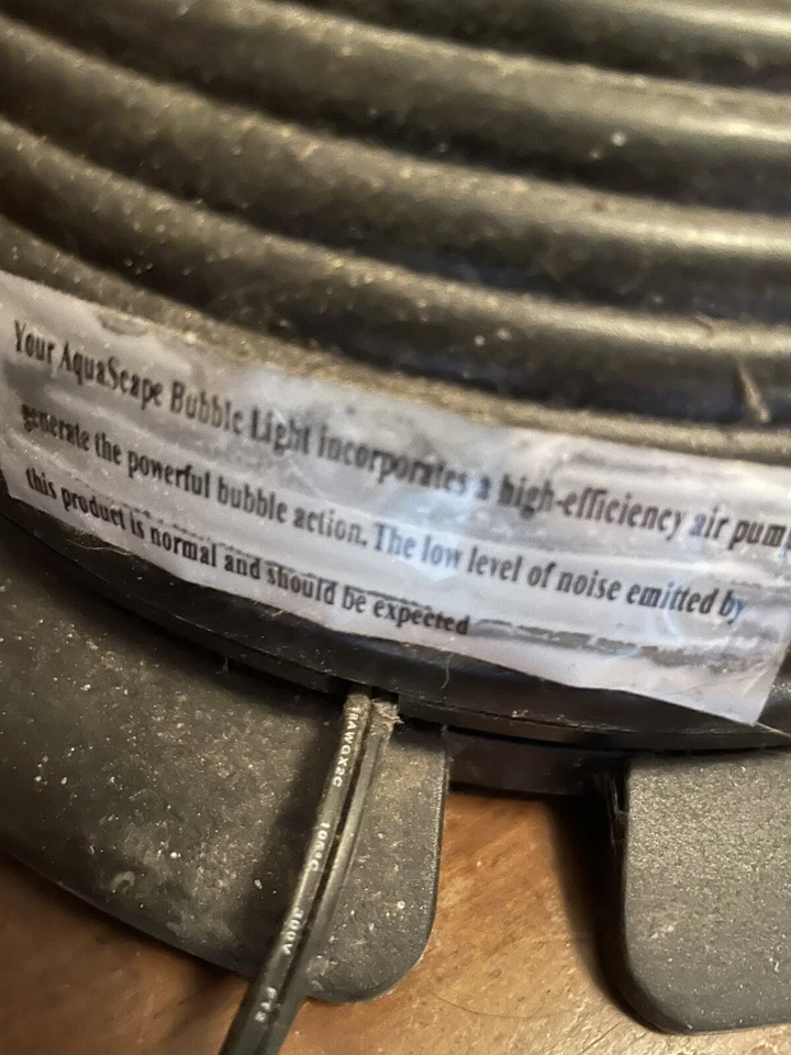 Vintage Homedics Aquascape Twist Bubble 51” Floor Lamp- Works- Very Good - Image 3 of 4