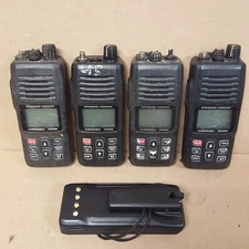 Lot of 4- Standard Horizon HX400 Transceiver Radio Submersible w/ 1 Bttry -PARTS