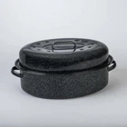 Granite Ware 15 Inch Covered Oval Roaster - Thumbnail 3
