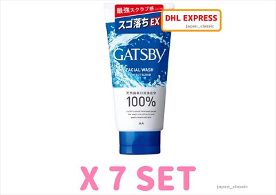 MANDOM GATSBY FACIAL WASH PERFECT SCRUB 130g X 7 SET