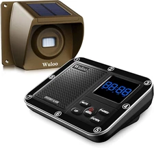 Solar Driveway Alarm Wireless outside 1800Ft Range, Outdoor Motion Sensor & Dete