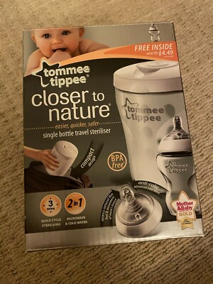 New Tommee Tippee Closer Nature Single Bottle Compact Travel