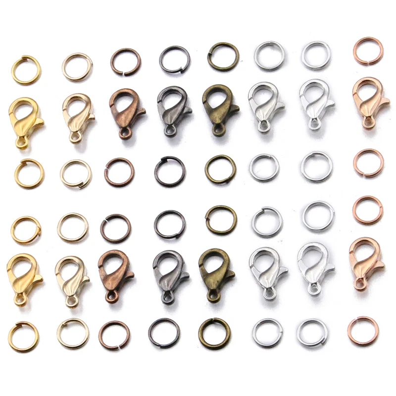 100pcs Lobster Claw Clasp Hook Bracelet Necklaces Keychain Jewelry Findings Bulk - Image 4 of 4