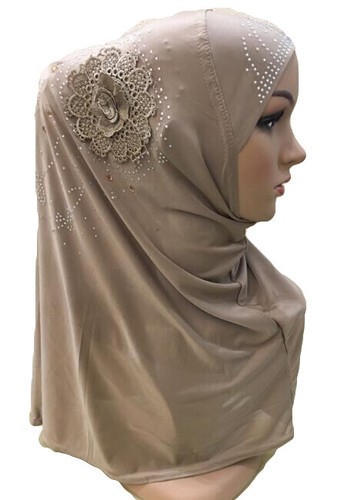 Mujeres musulmanas Hijab Sombrero Una Pieza Islámico Amira Bufanda en la cabeza Turbante Gorra Chales Envolventes - Imagen 18 de 42