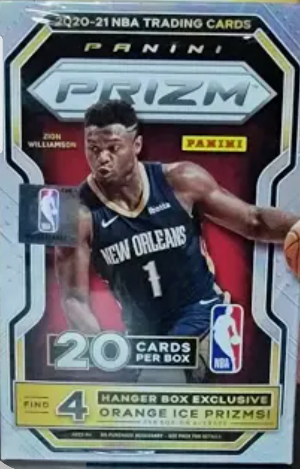2020-21 panini prizm red, white, and blue prizm