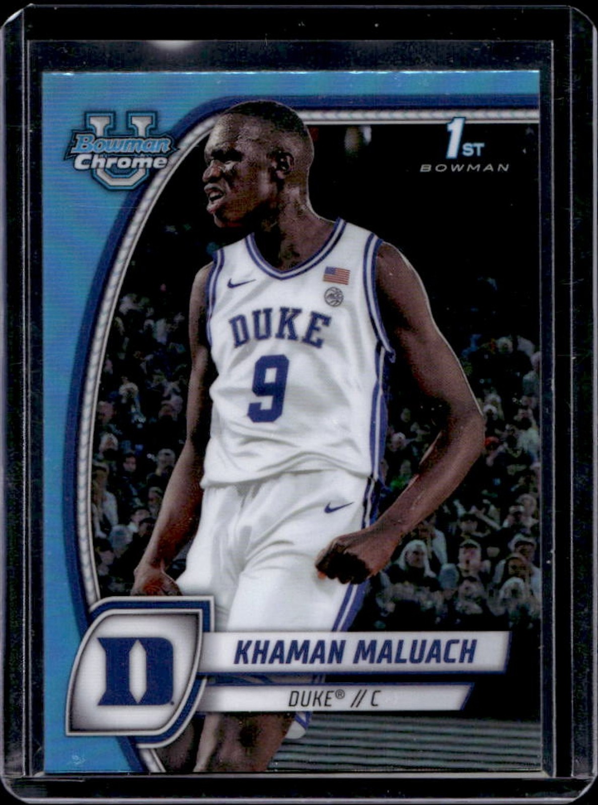 2024-25 Bowman U Chrome Khaman Maluach Sky Blue Refractor #46 Devils