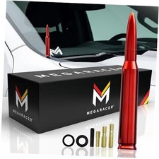 5.5" Red Antenna for Trucks, Cars and SUVs, 6061 Solid Aluminum Body  Copper