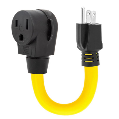 Nema 5-15P to 6-50R Adapter Cord. 15Amp Household Plug to 50Amp Welder Female Po